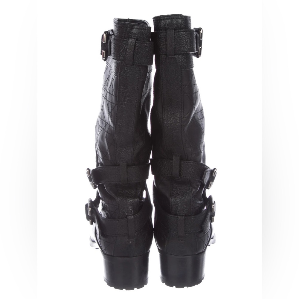 Stunning CHRISTIAN DIOR leather moto boots 🖤😍 - Picture 7 of 10